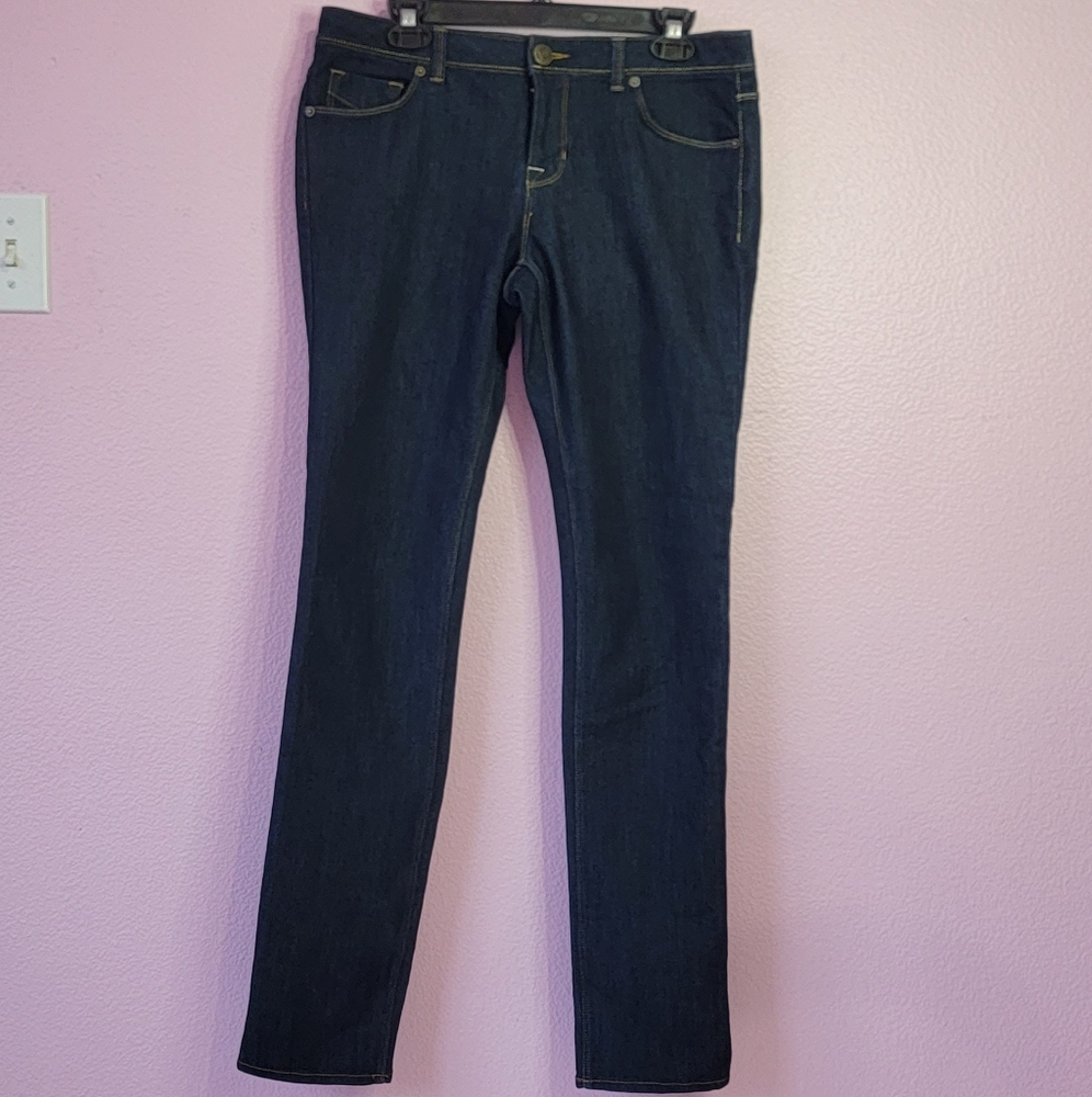 Lands' End Straight Leg Blue Jeans/ 8.